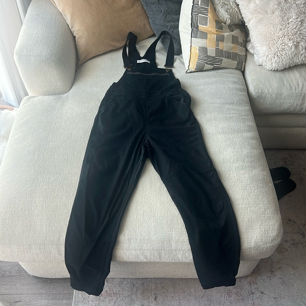Selling original American apparel overalls, color black, made in USA